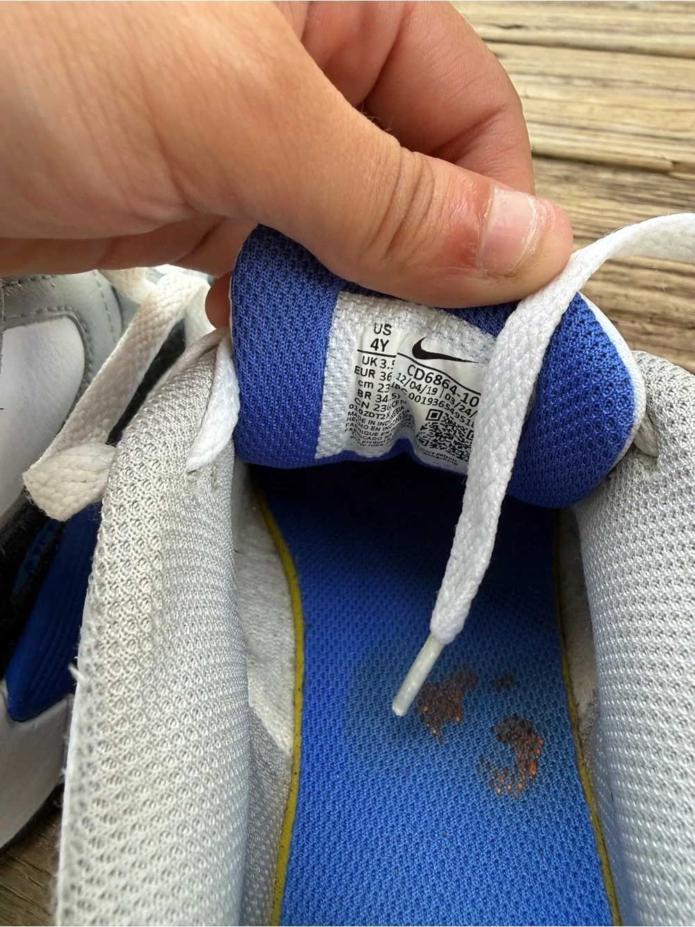 Nike Kids Blue, White & Gray Air Max Sneakers
